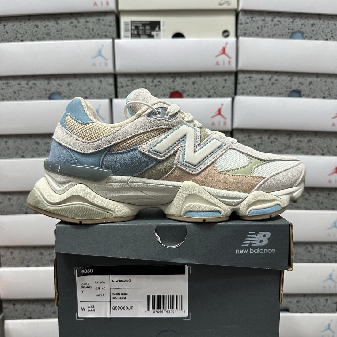 NB 9060 Baby Blue Tan