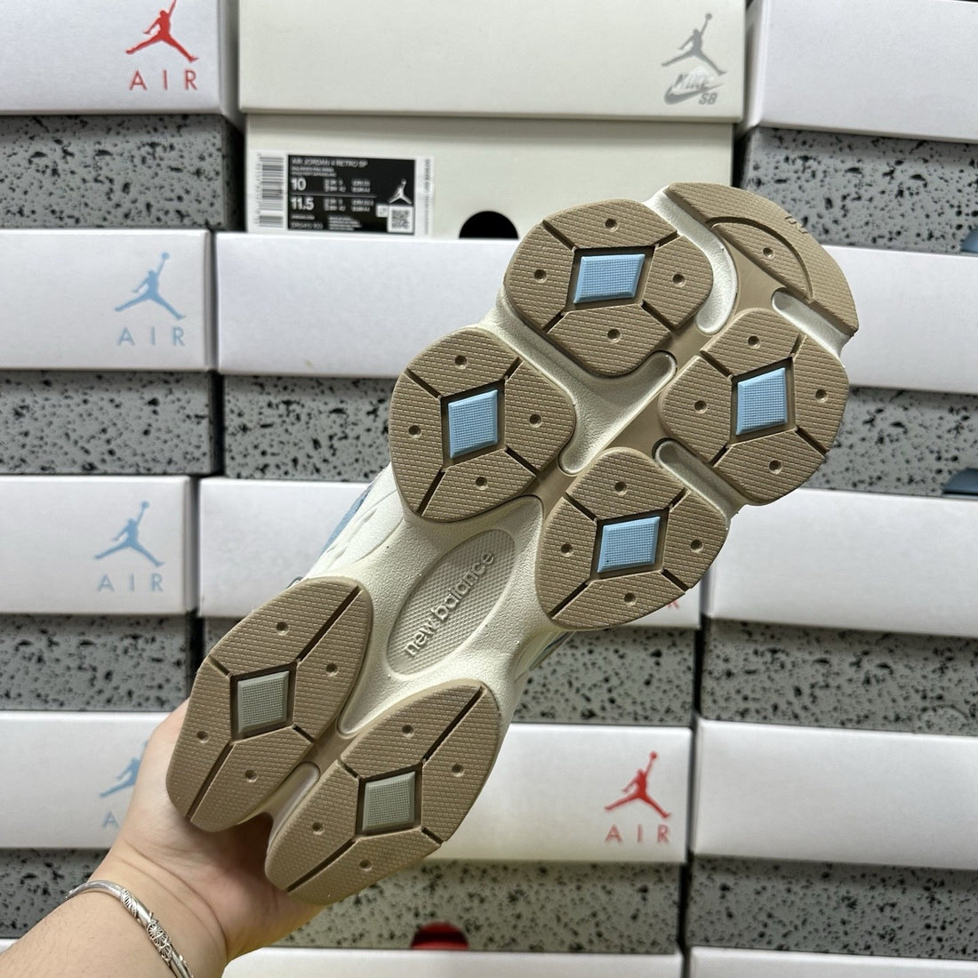 NB 9060 Baby Blue Tan
