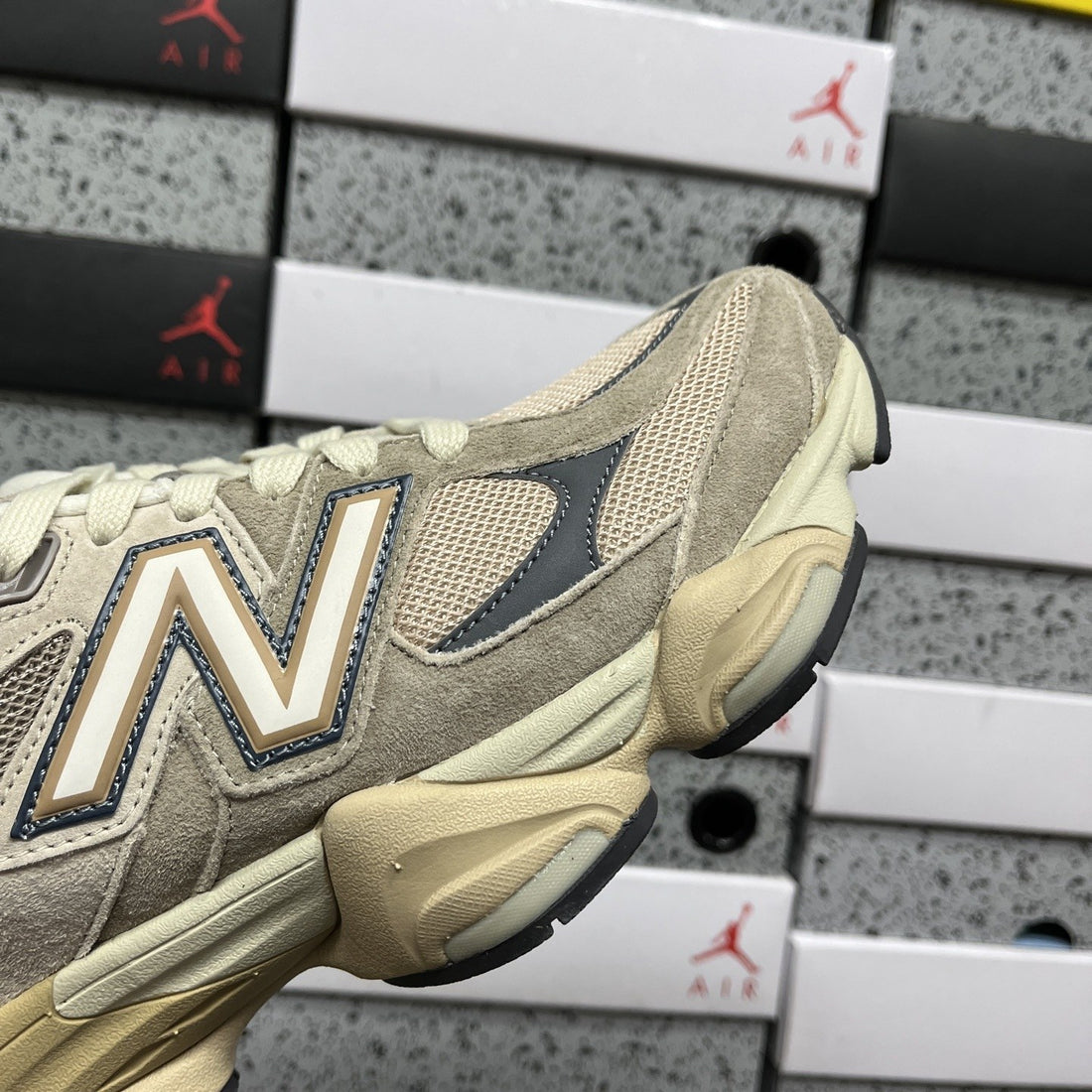 NB 9060 Beige Tan Suede