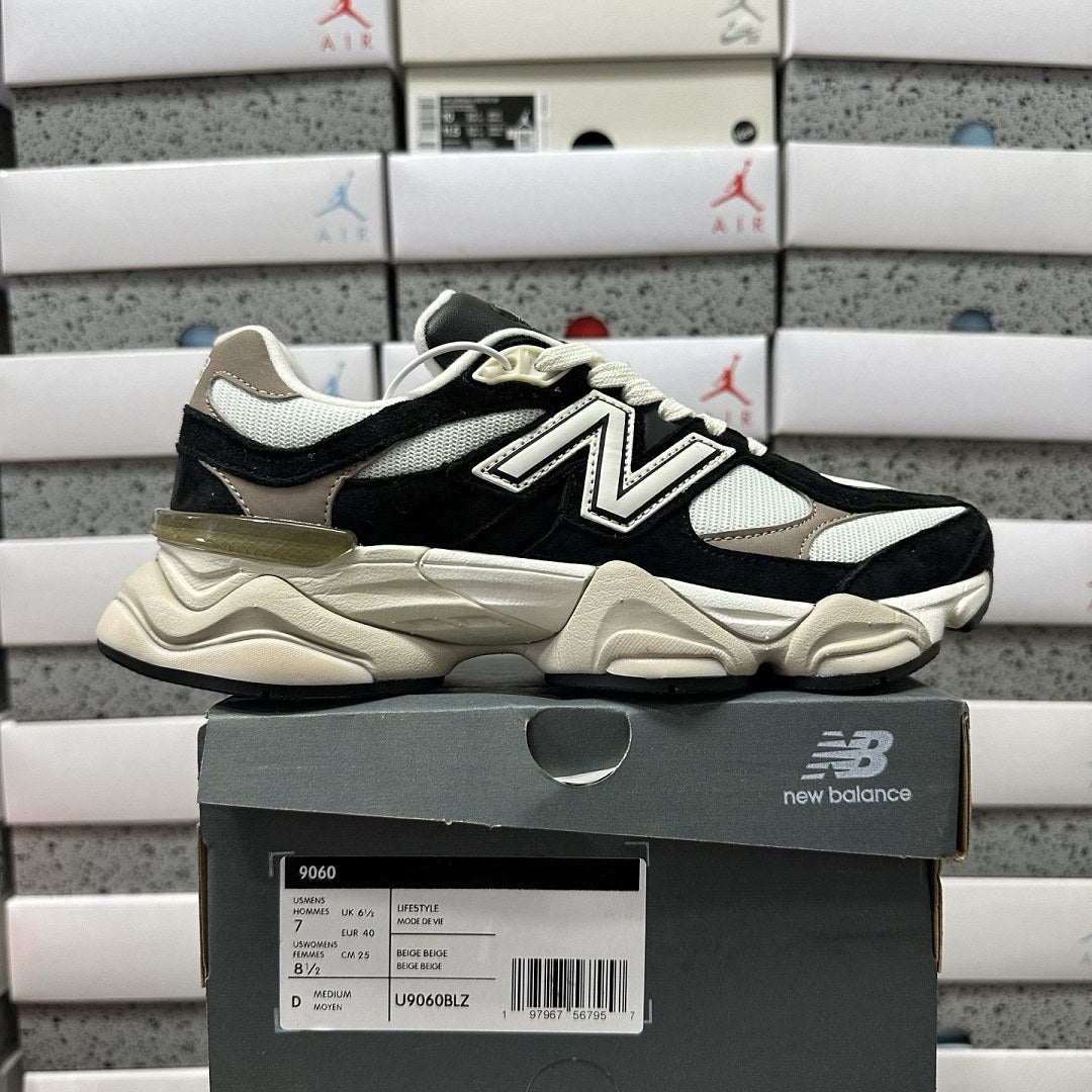 NB 9060 Black Cream Suede