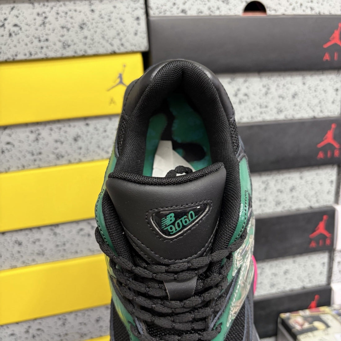 NB 9060 Black Green Pink