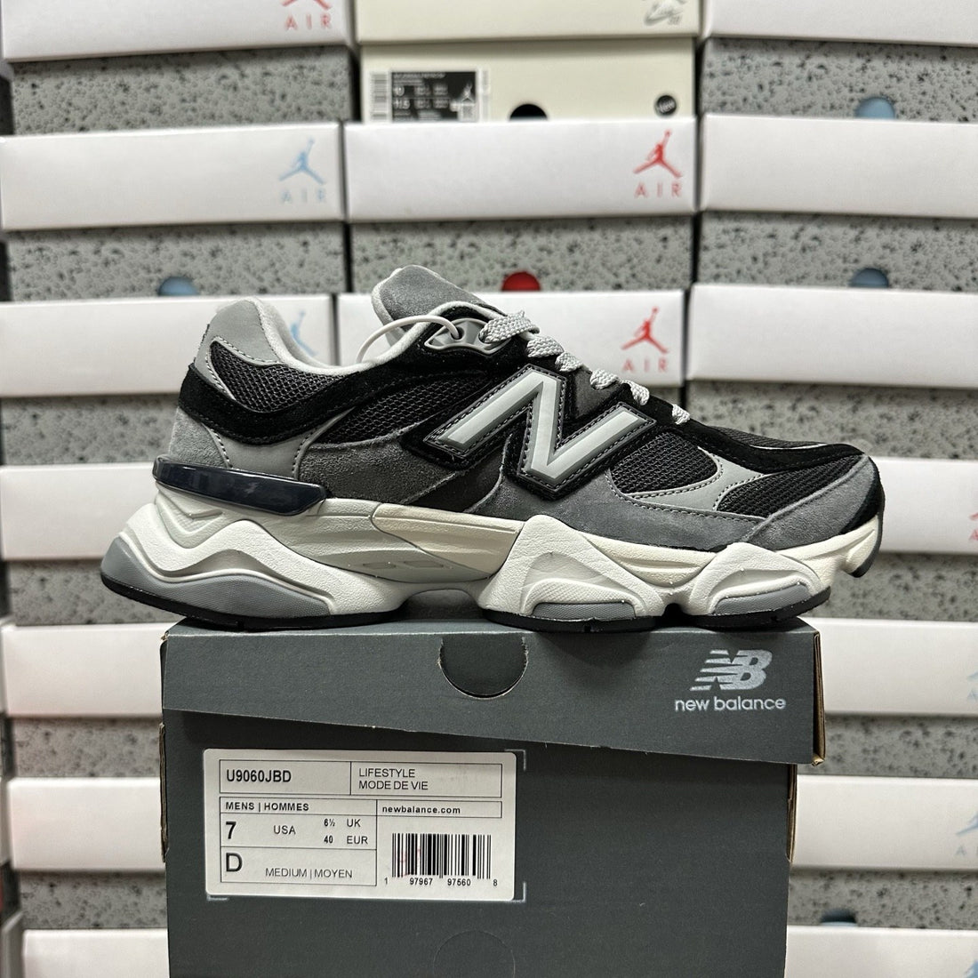NB 9060 Black Grey Cream