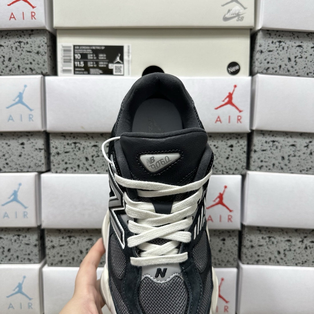 NB 9060 Black Grey White