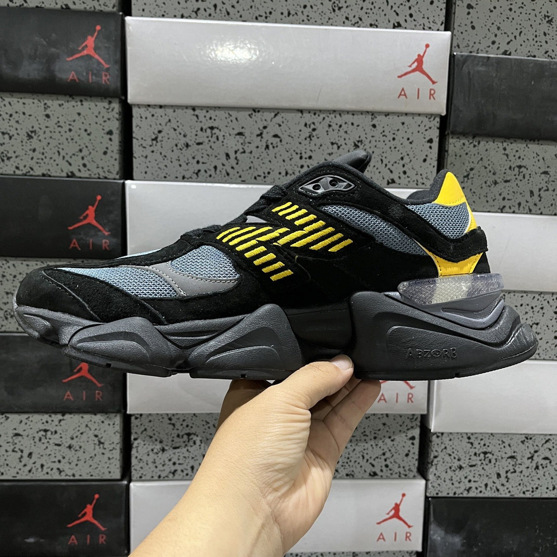 NB 9060 Black Grey Yellow