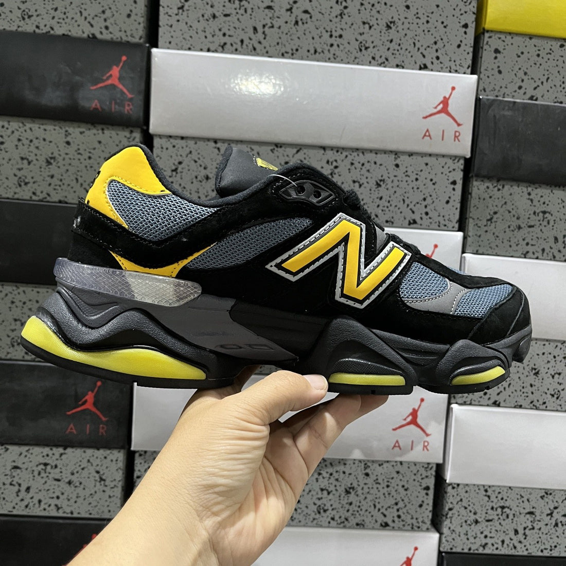 NB 9060 Black Grey Yellow