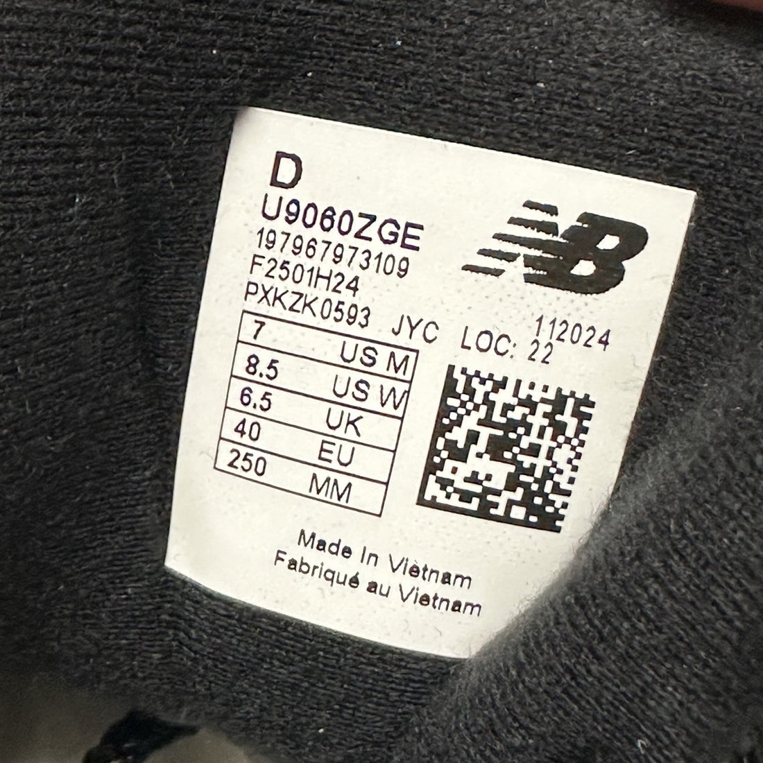 NB 9060 Black Navy