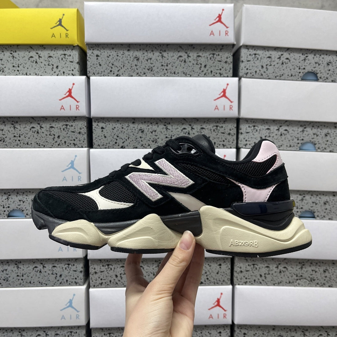 NB 9060 Black Pink Cream