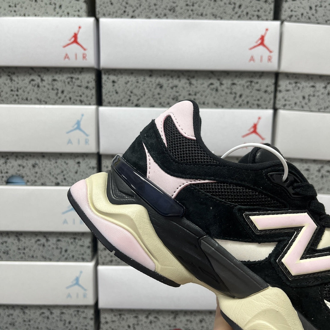 NB 9060 Black Pink Cream