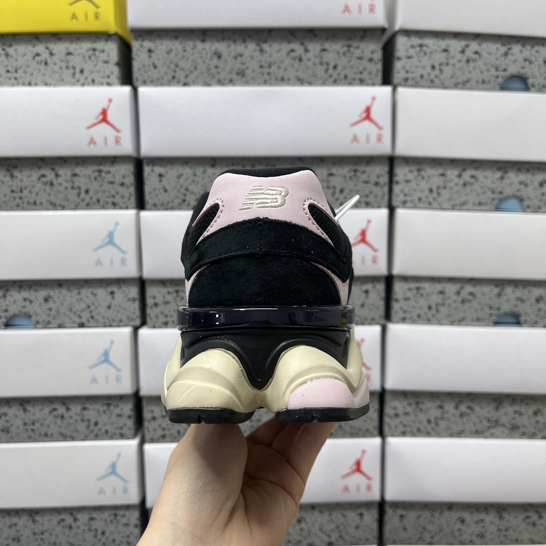NB 9060 Black Pink Cream