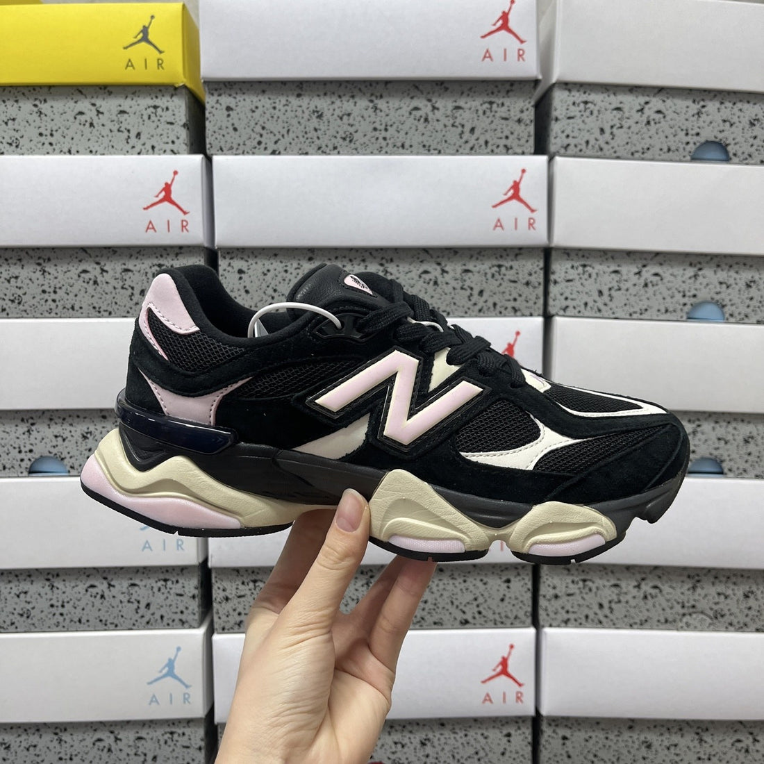 NB 9060 Black Pink Cream