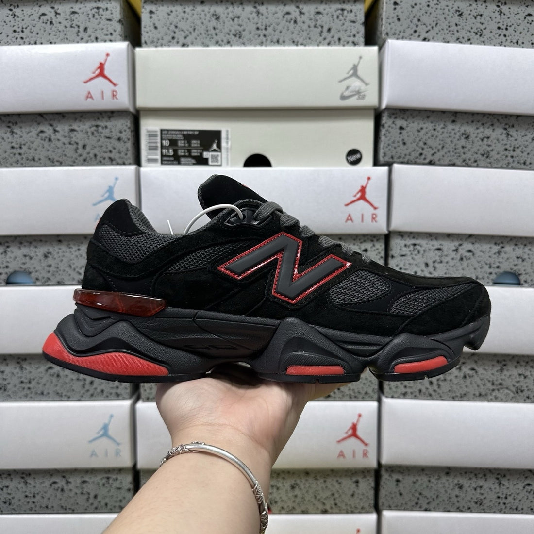 NB 9060 Black Red
