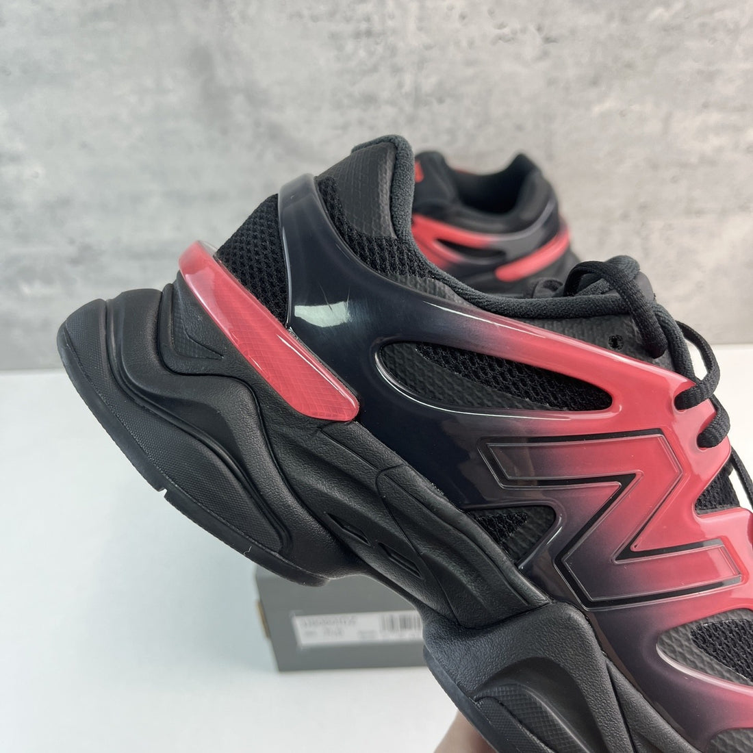 NB 9060 Black Red Gradient