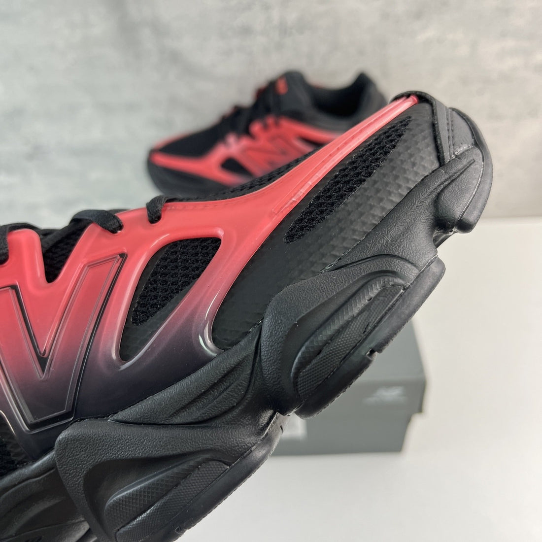 NB 9060 Black Red Gradient
