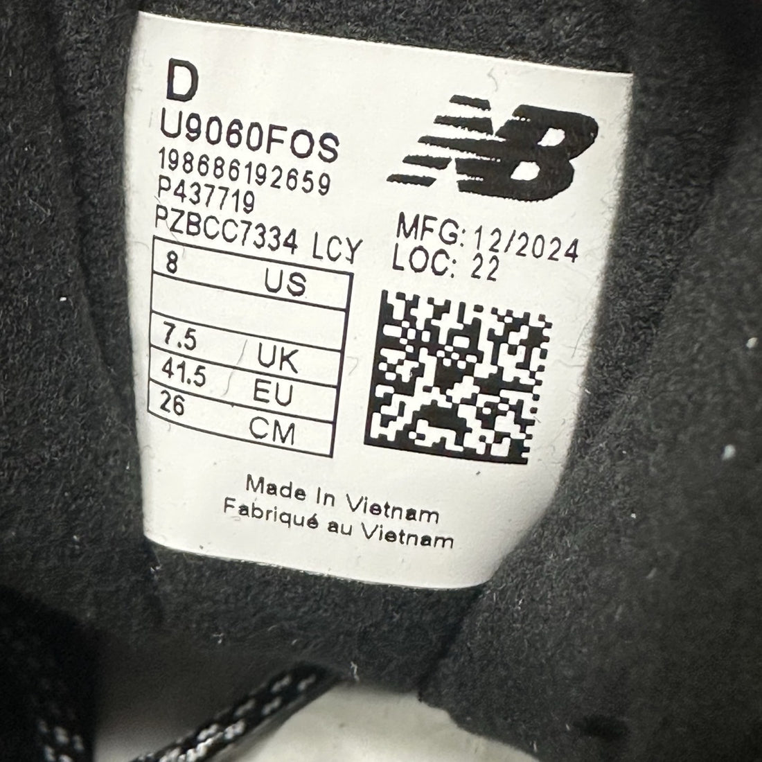 NB 9060 Black Silver