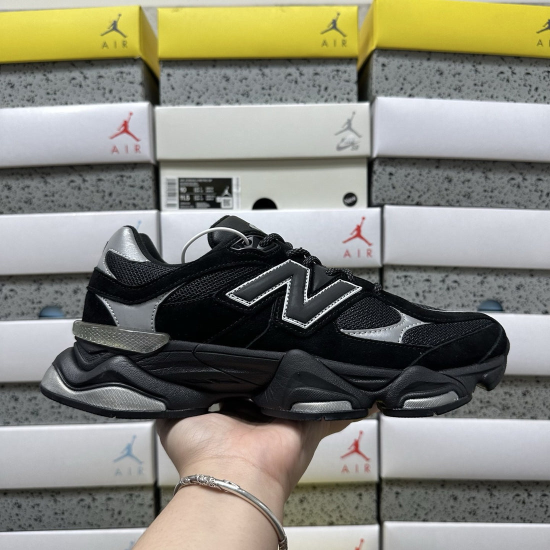 NB 9060 Black Silver