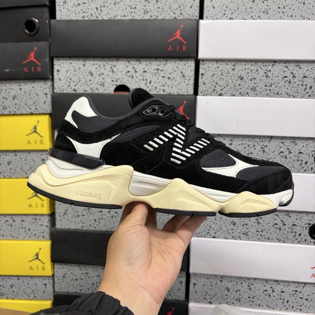 NB 9060 Black White Bold
