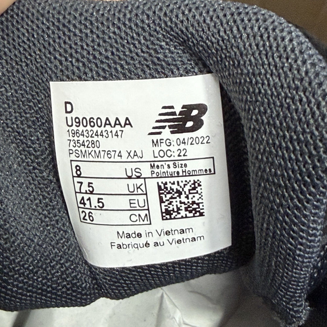 NB 9060 Black White Bold