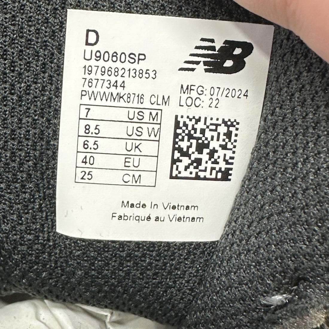 NB 9060 Black White Metallic