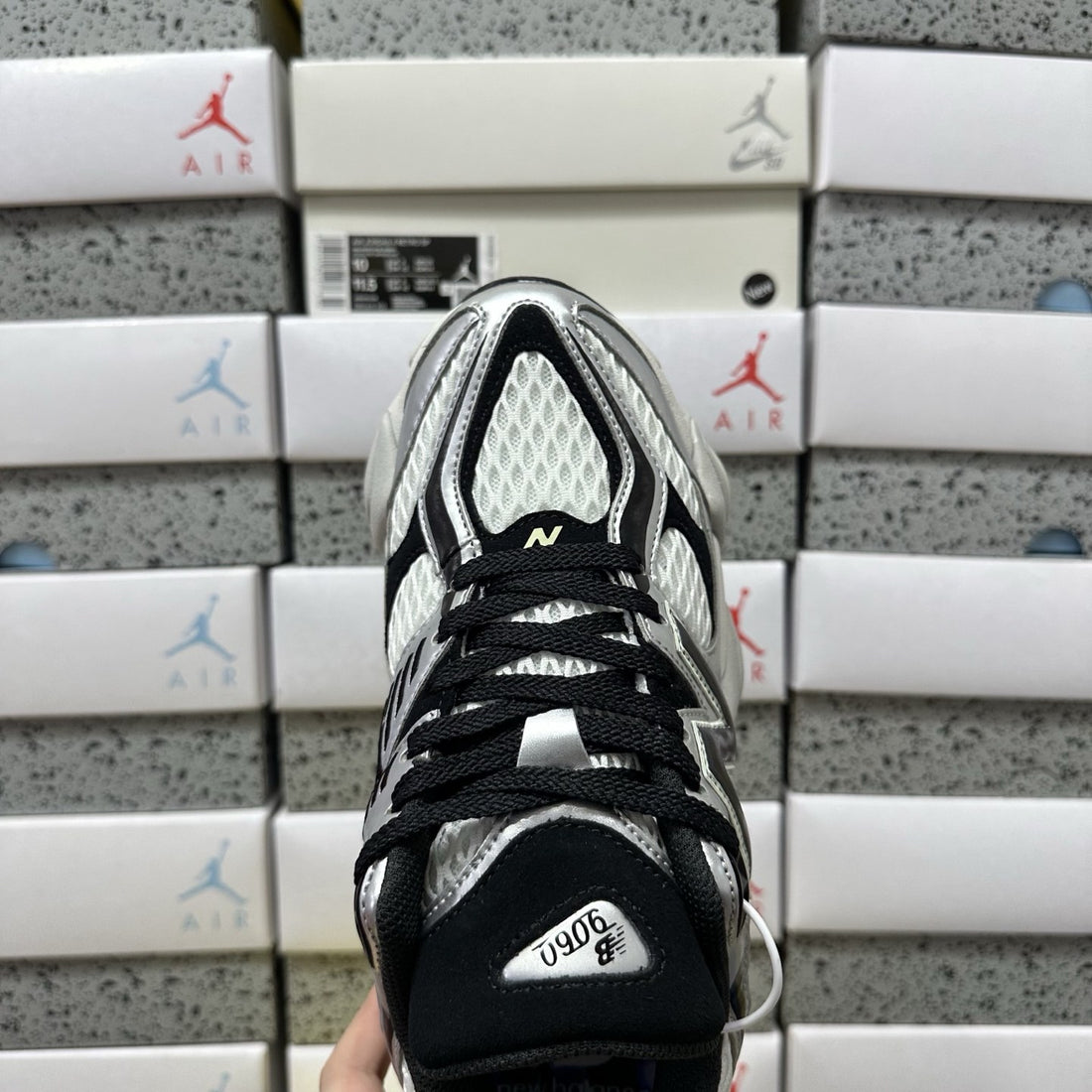 NB 9060 Black White Metallic