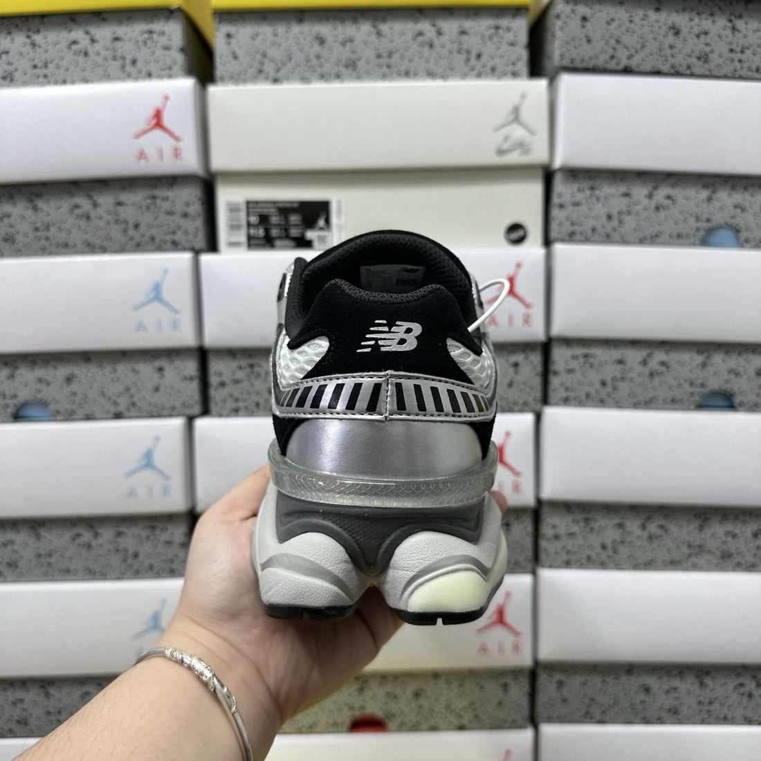 NB 9060 Black White Metallic