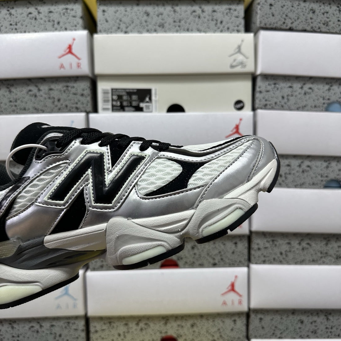 NB 9060 Black White Metallic