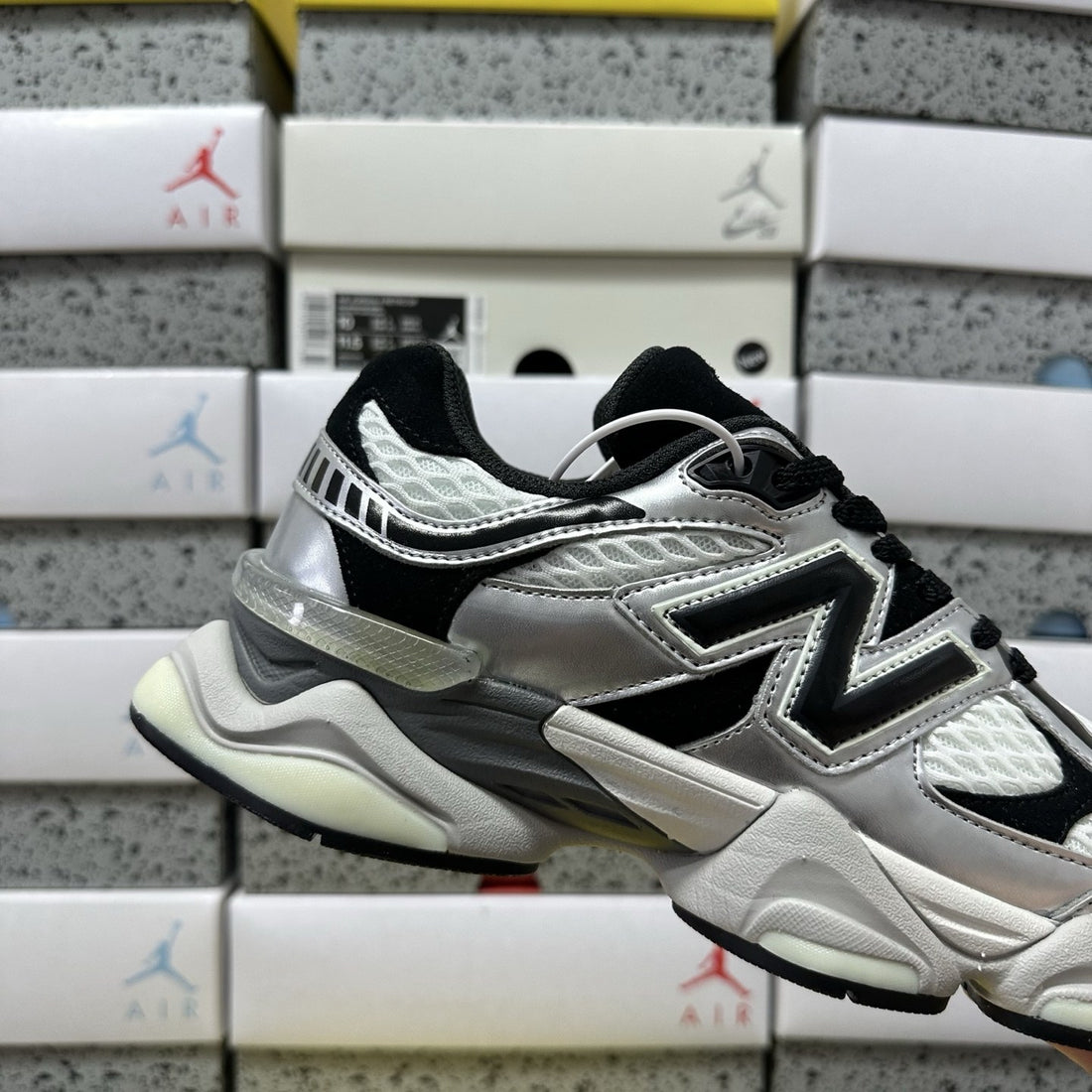 NB 9060 Black White Metallic