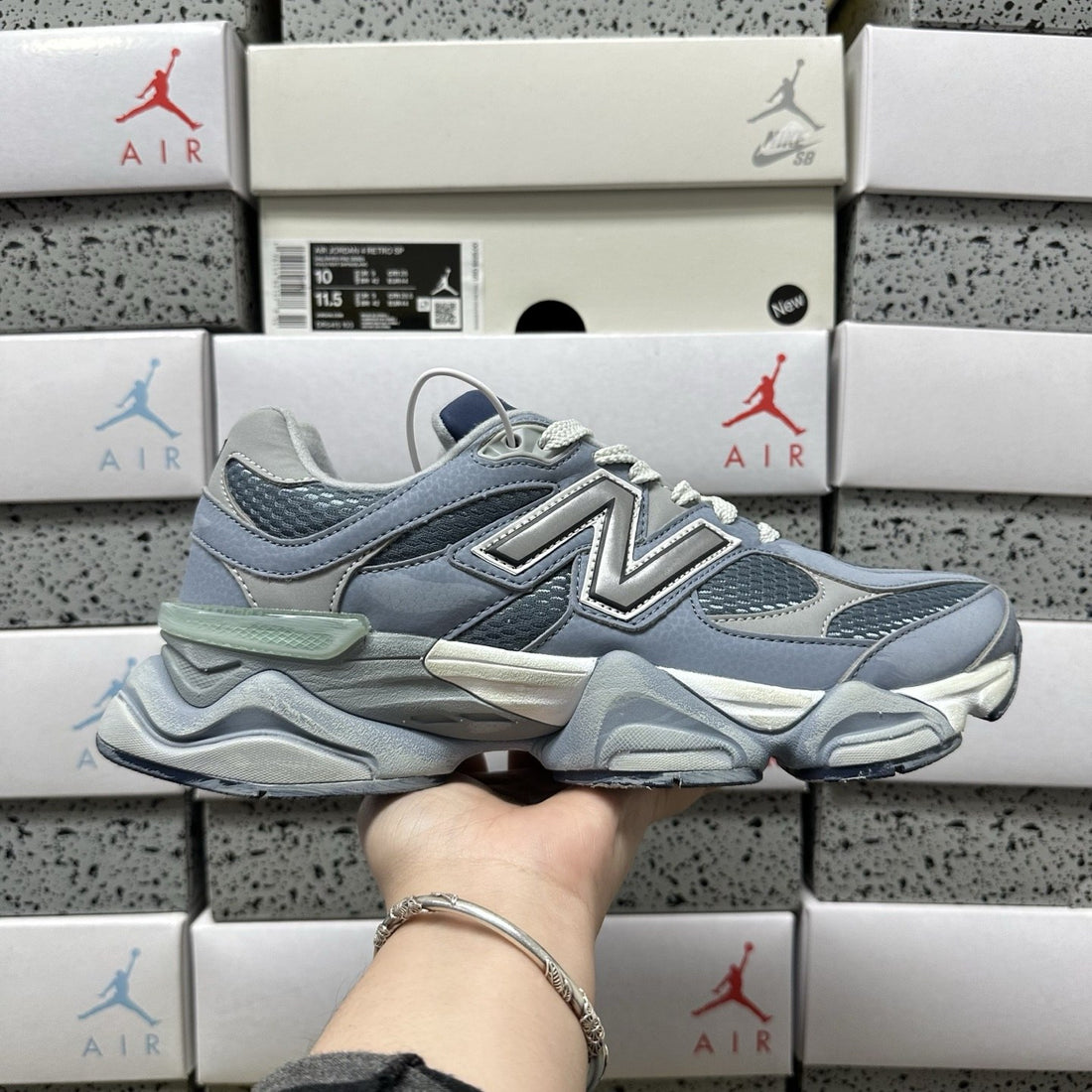 NB 9060 Blue Grey Mesh