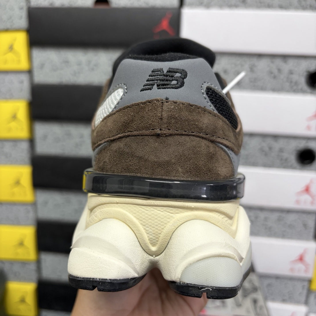 NB 9060 Brown Black Suede