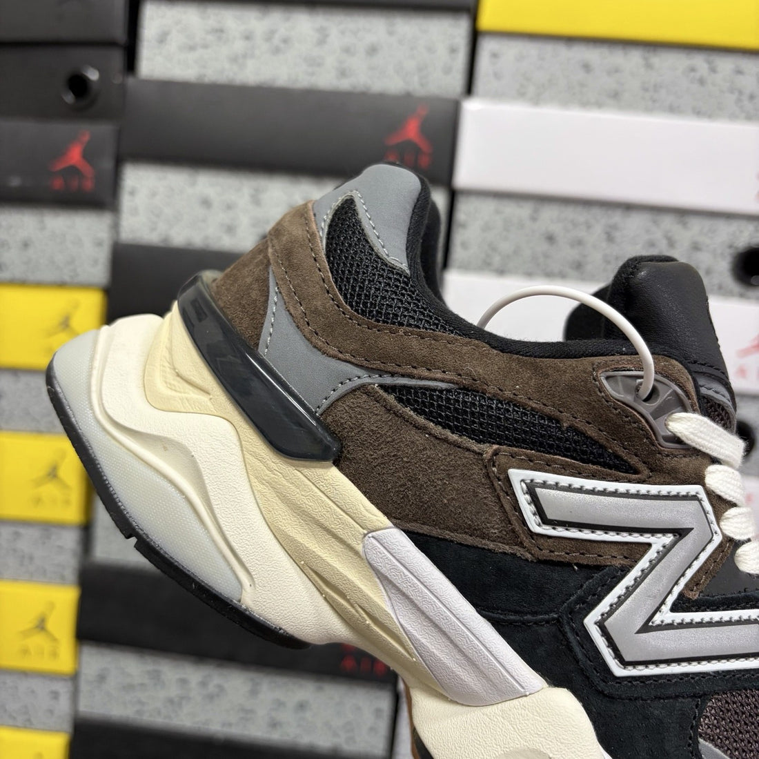 NB 9060 Brown Black Suede