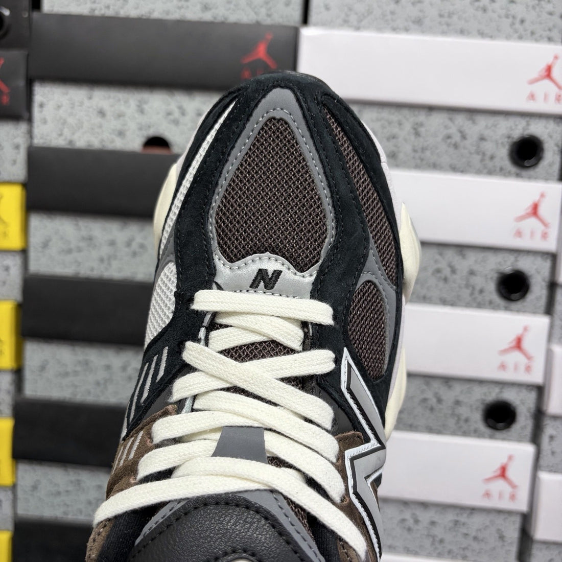 NB 9060 Brown Black Suede