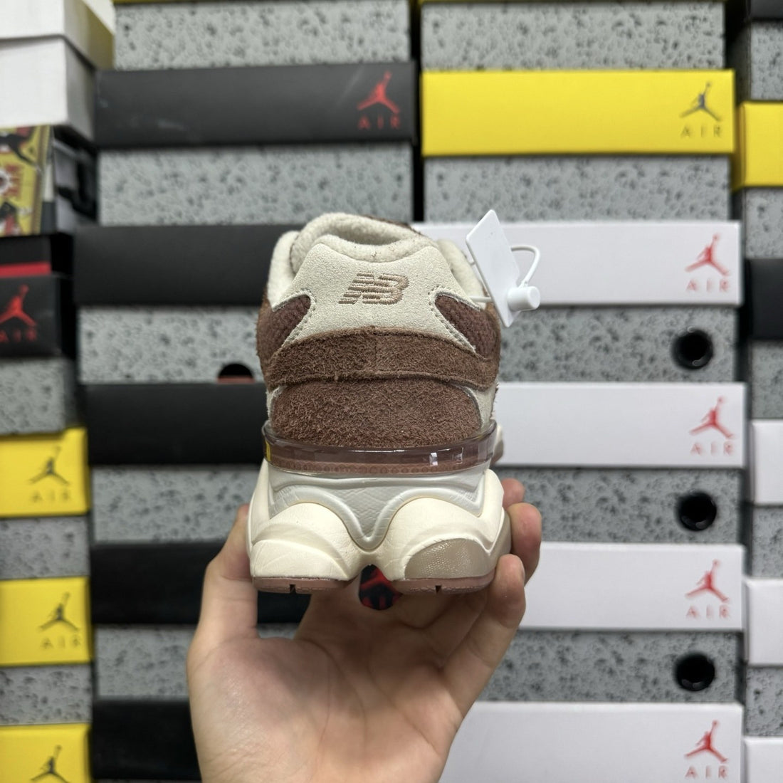 NB 9060 Brown Cream Suede