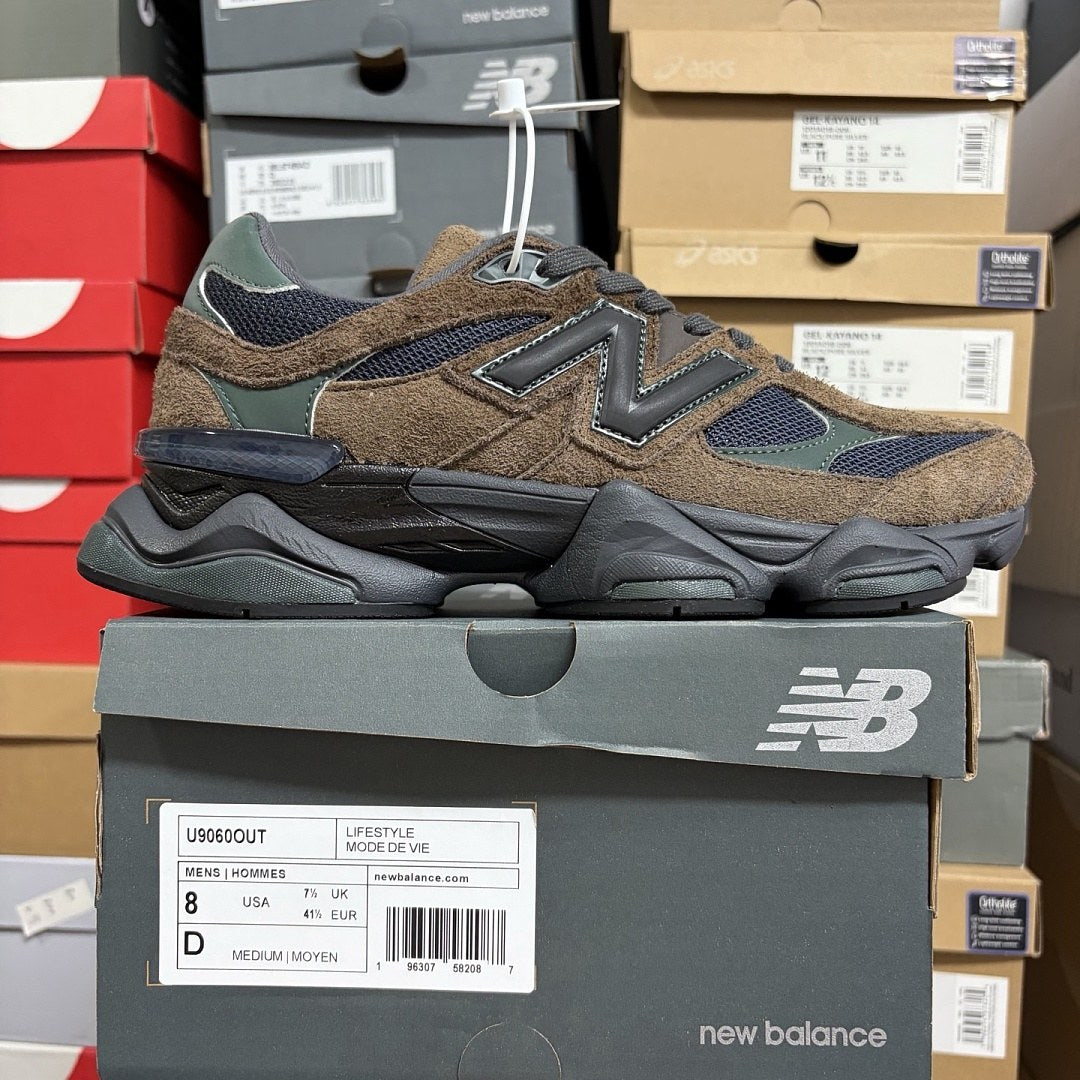 NB 9060 Brown Navy Suede