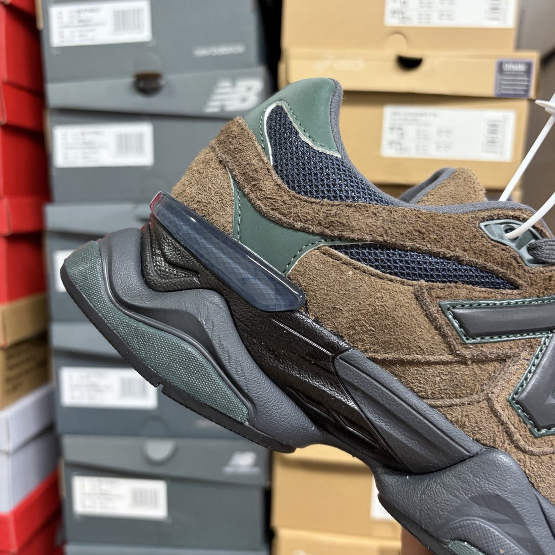 NB 9060 Brown Navy Suede