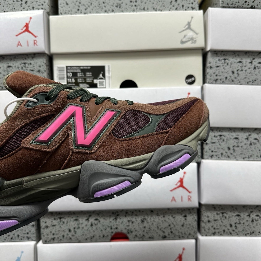 NB 9060 Brown Pink Purple