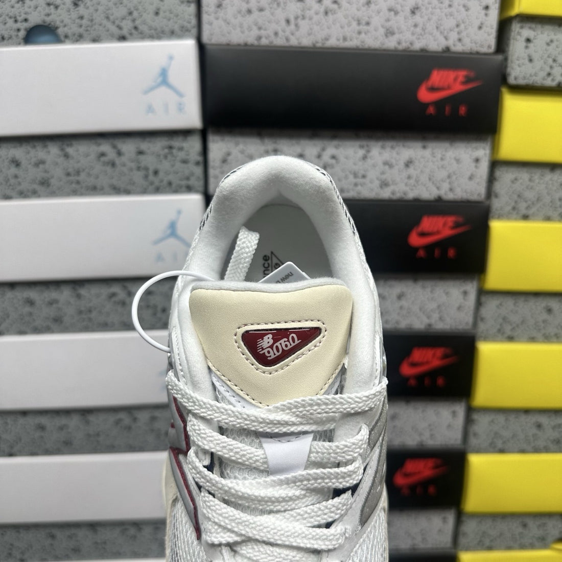 NB 9060 Burgundy Navy Cream