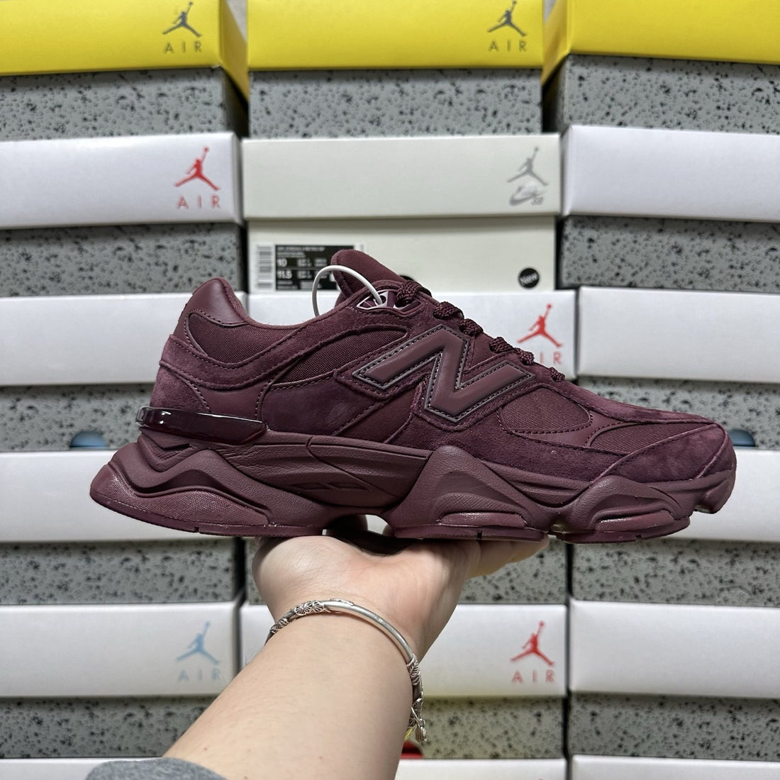 NB 9060 Burgundy Suede