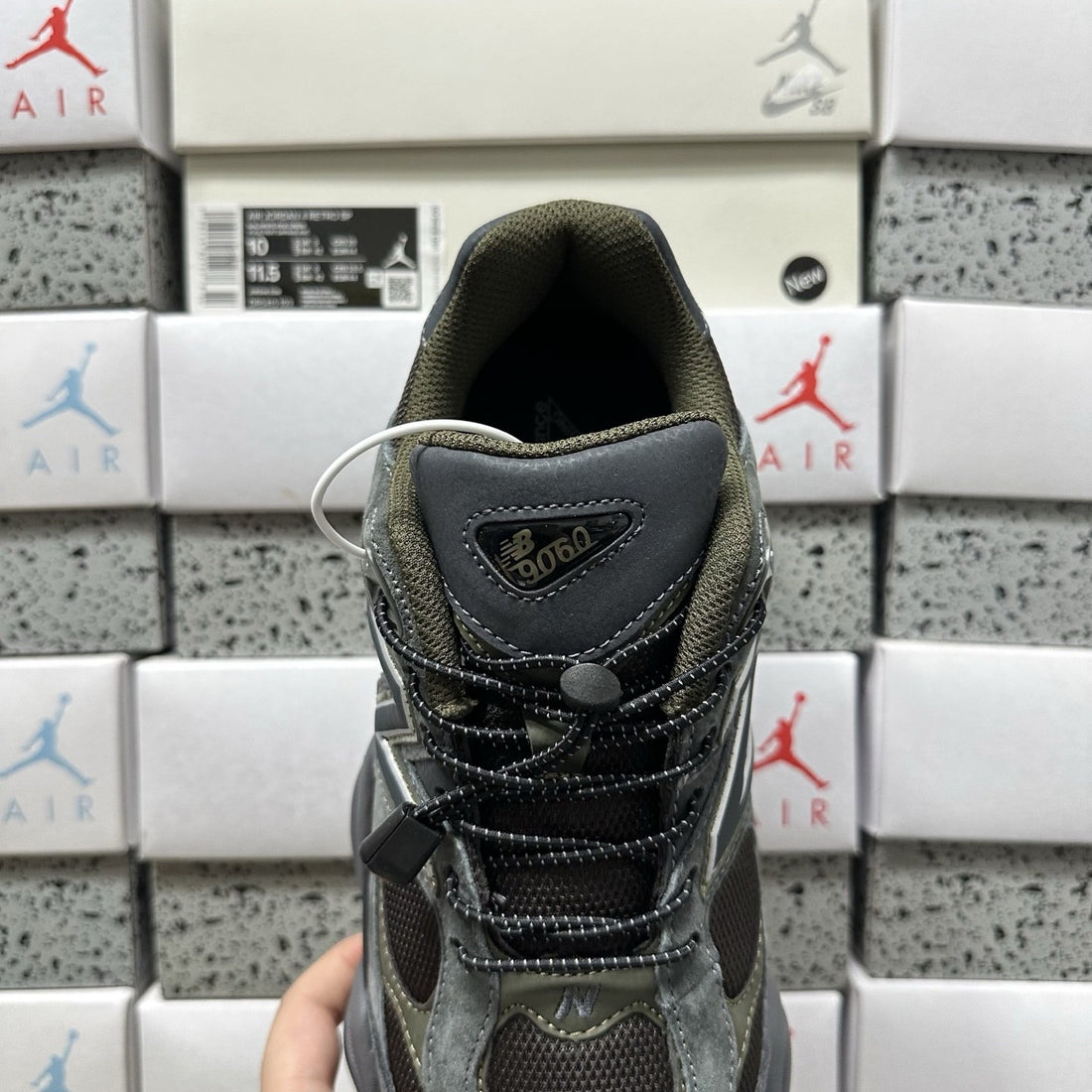 NB 9060 Charcoal Olive