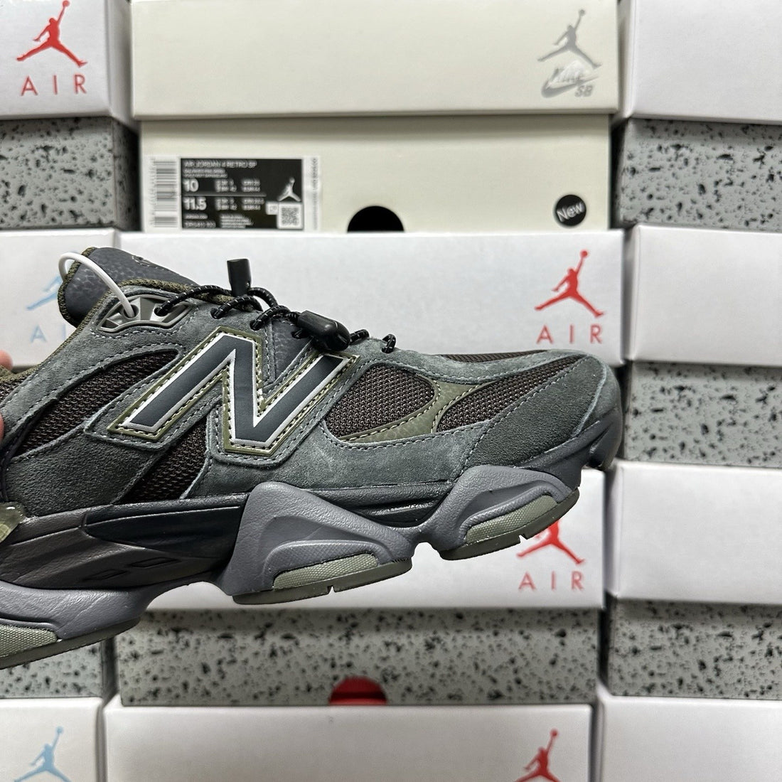 NB 9060 Charcoal Olive