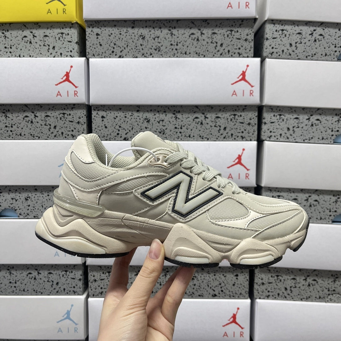 NB 9060 Cream Black Accent