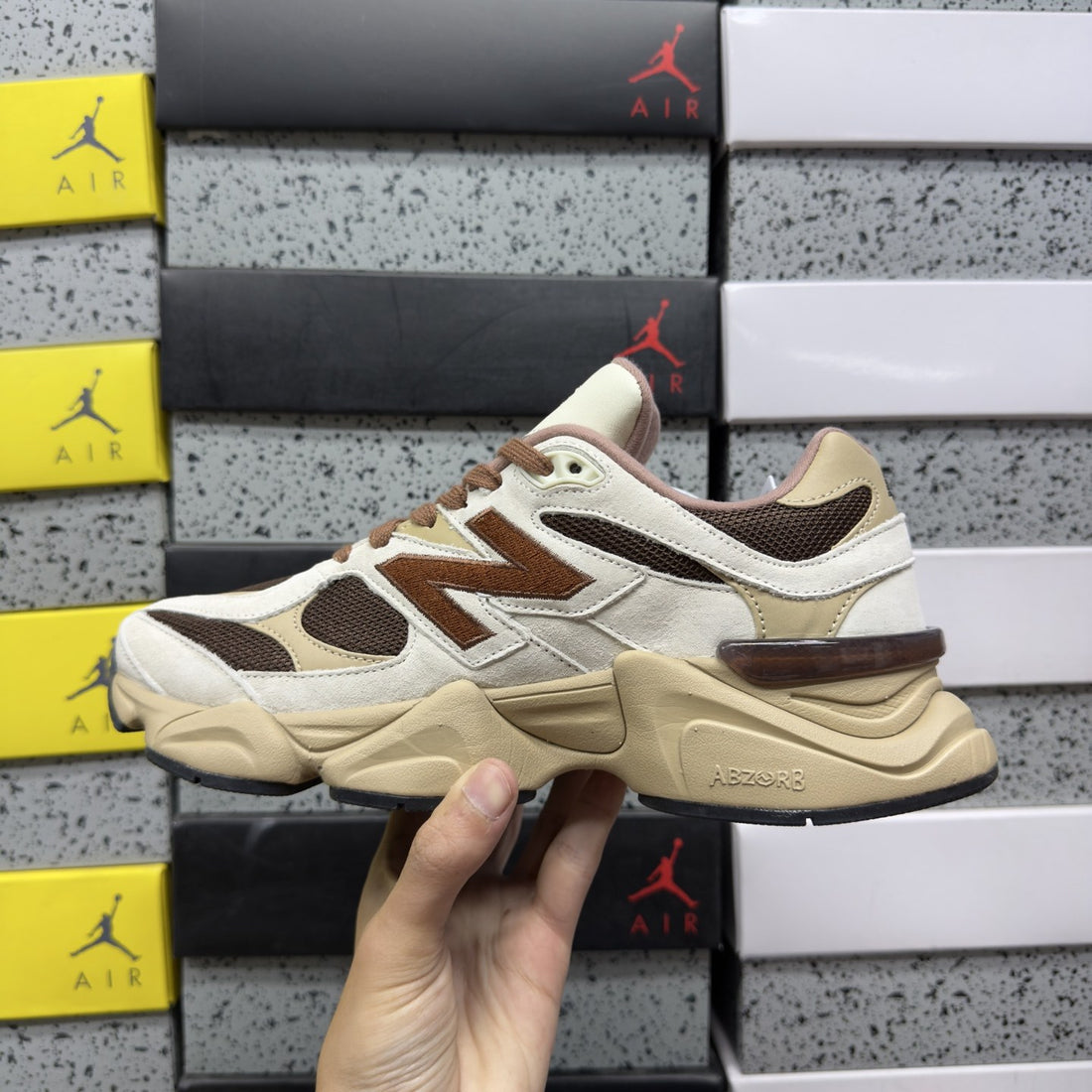 NB 9060 Cream Brown Cocoa