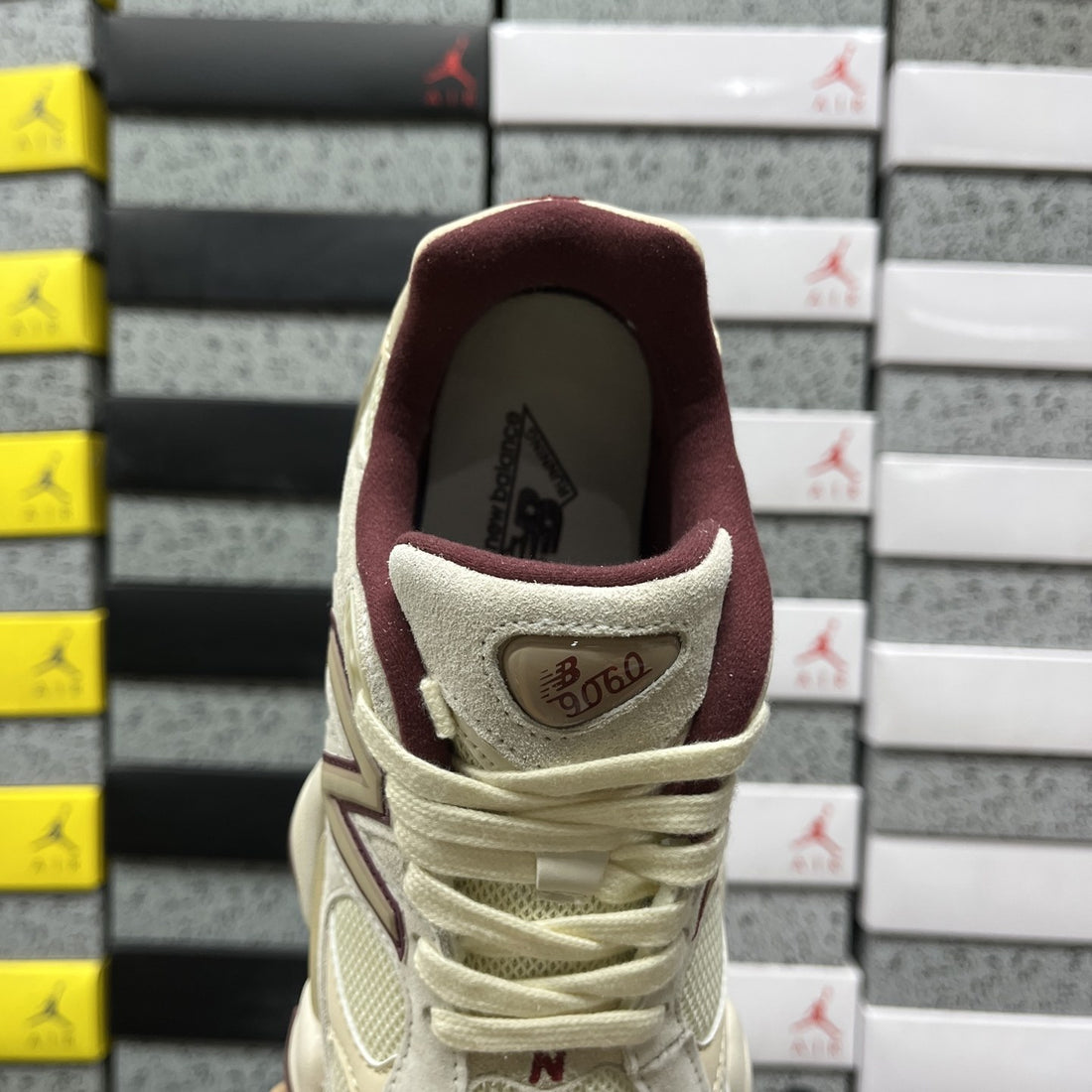 NB 9060 Cream Burgundy