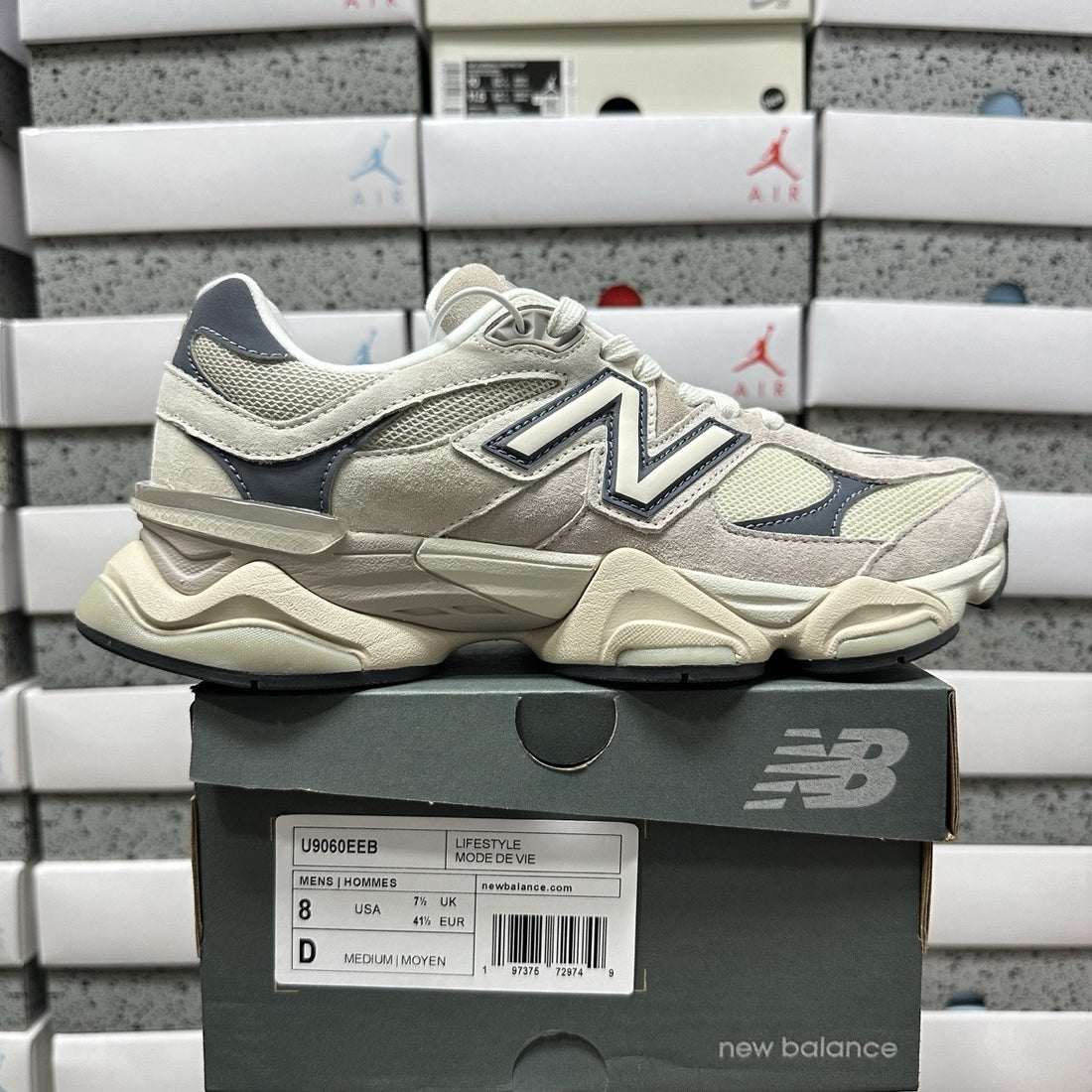 NB 9060 Cream Grey Navy