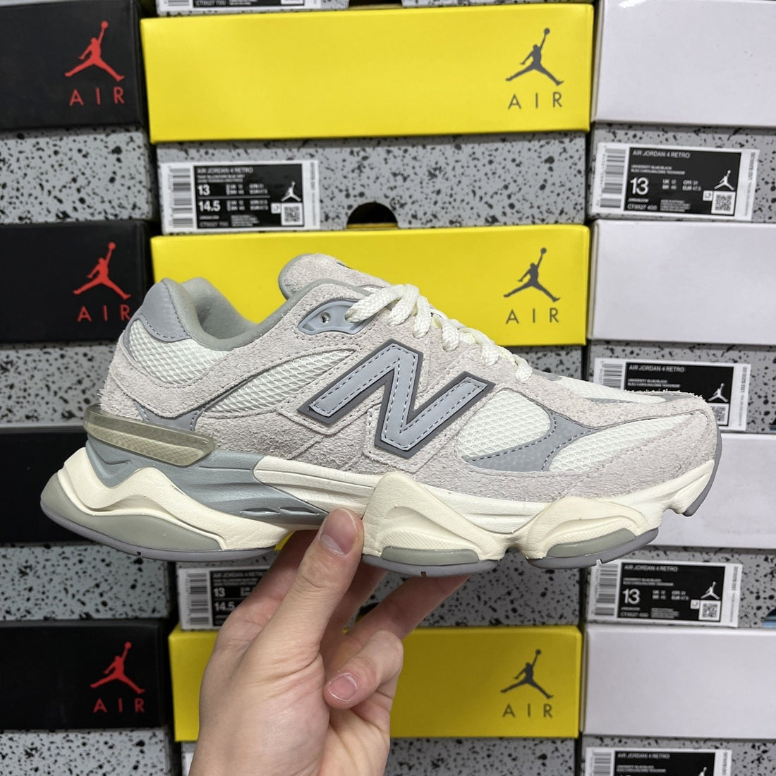 NB 9060 Cream Grey Silver