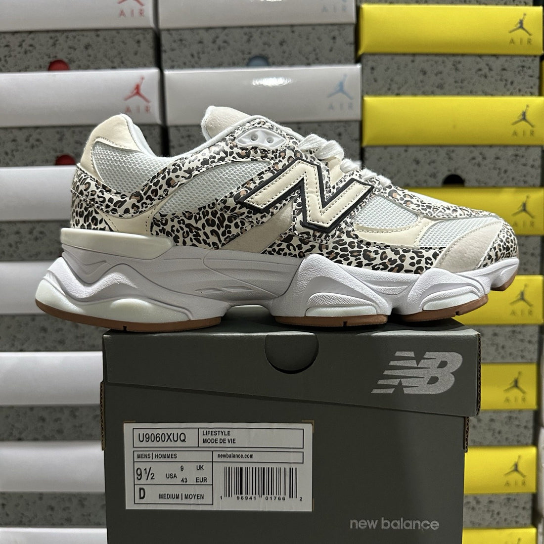 NB 9060 Cream Leopard
