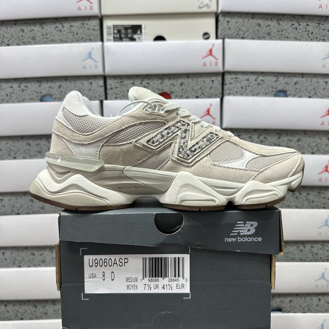 NB 9060 Cream Rhinestone