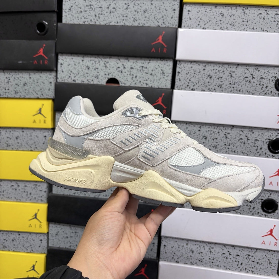 NB 9060 Cream Silver