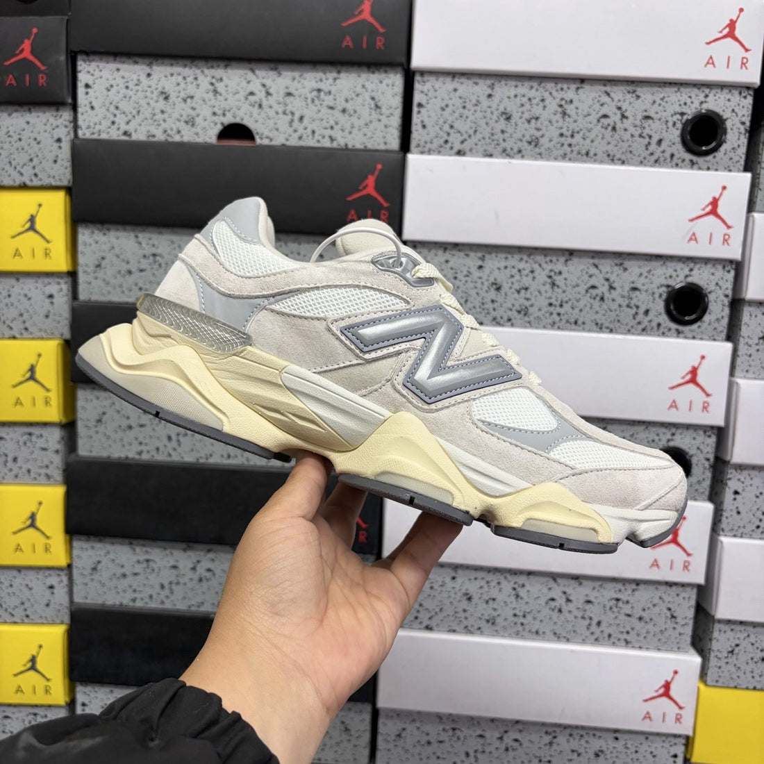 NB 9060 Cream Silver
