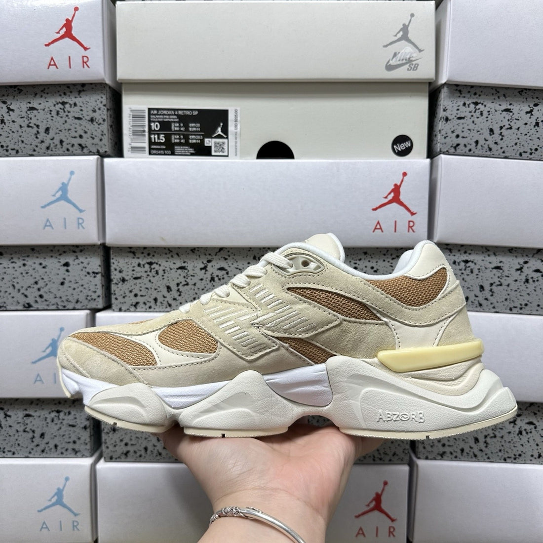 NB 9060 Cream Tan