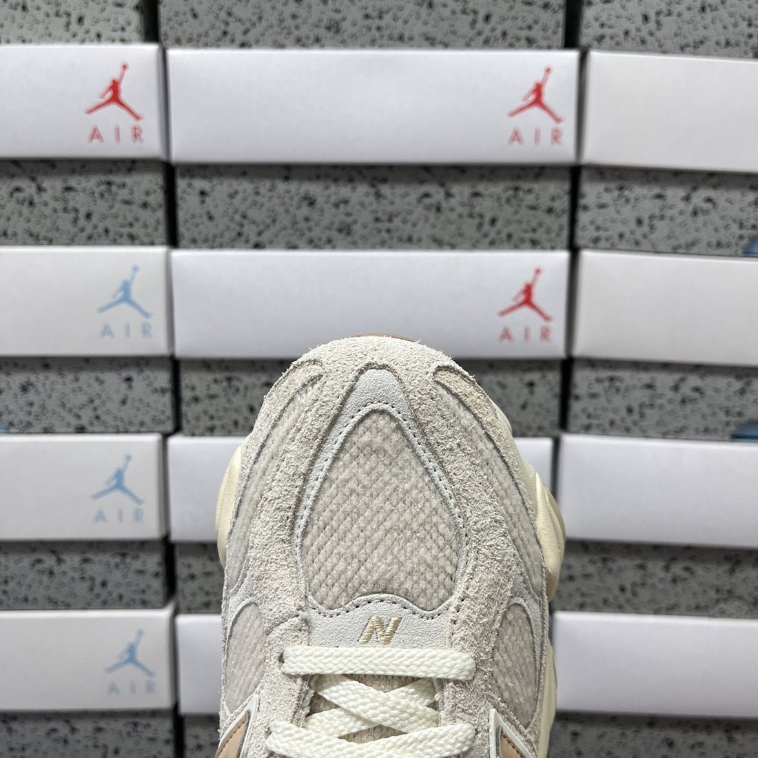NB 9060 Cream Tan Suede
