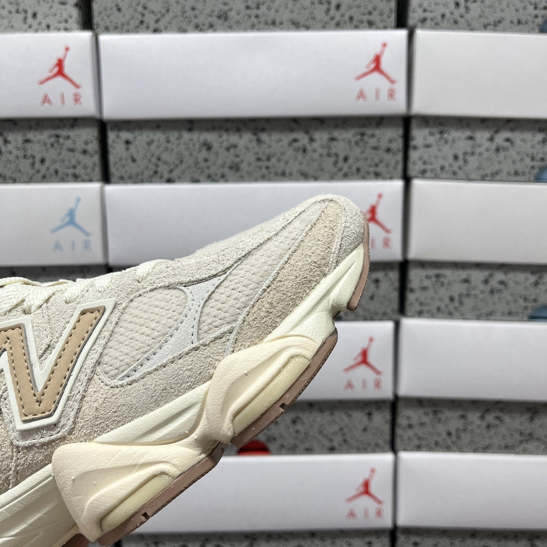 NB 9060 Cream Tan Suede